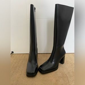 Jeffrey Campbell BLACK SIZE 8 leather boots